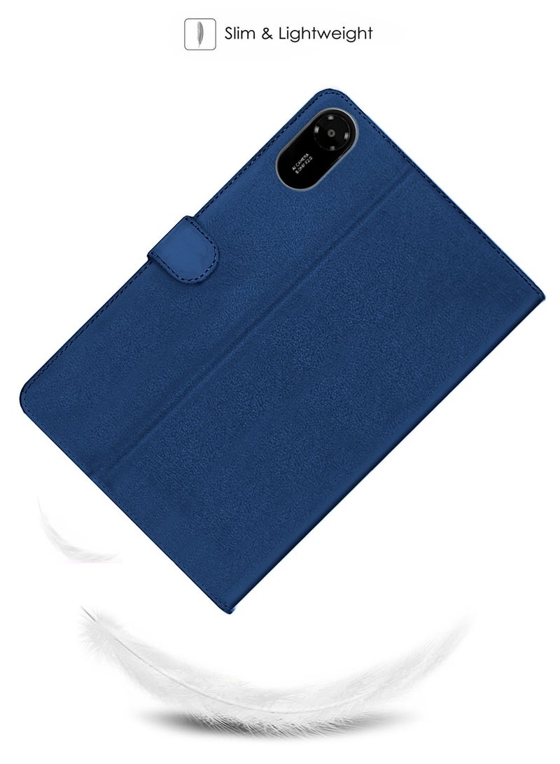 OMAKER Xiaomi Redmi Pad 2 4G 2025 (11.0 inches) OMAKER PU Leather Magnetic Closure Flip Case Cover (TCFPSR) - Navy Blue - Image 2